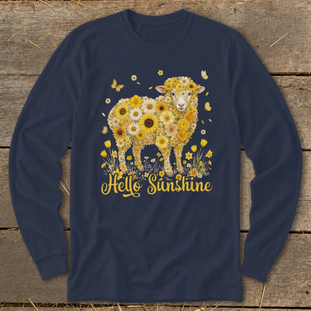 Hello Sunshine Sheep Long Sleeve Tee