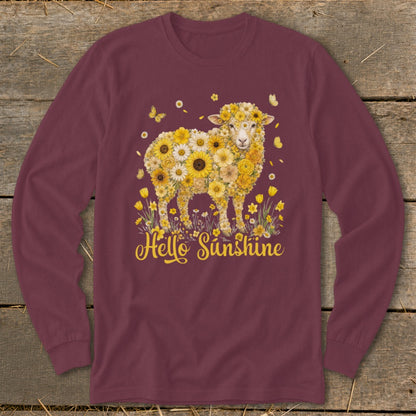 Hello Sunshine Sheep Long Sleeve Tee