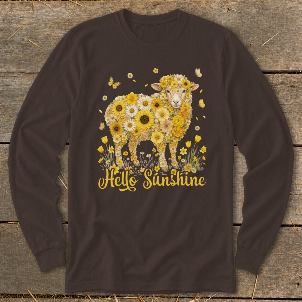 Hello Sunshine Sheep Long Sleeve Tee