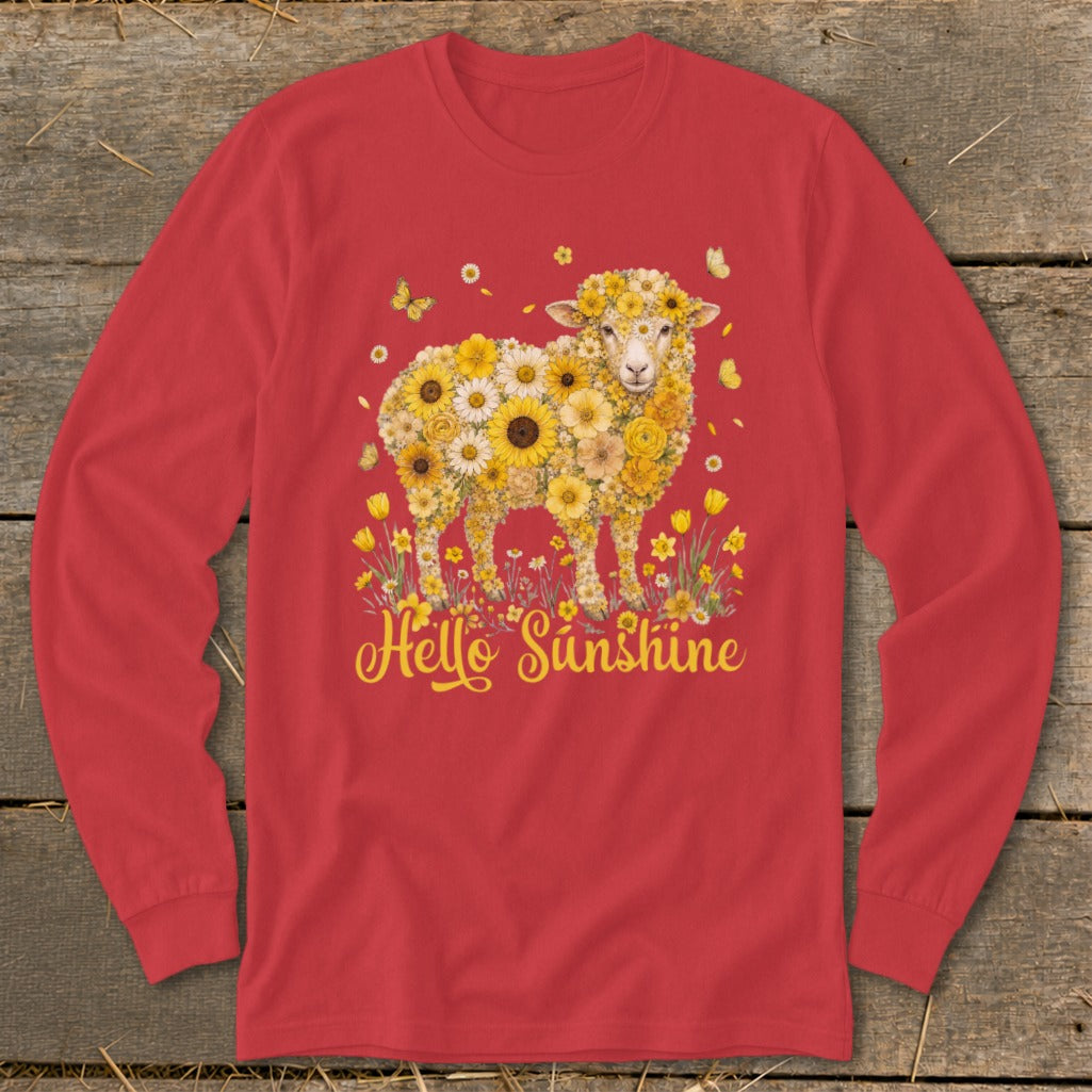 Hello Sunshine Sheep Long Sleeve Tee