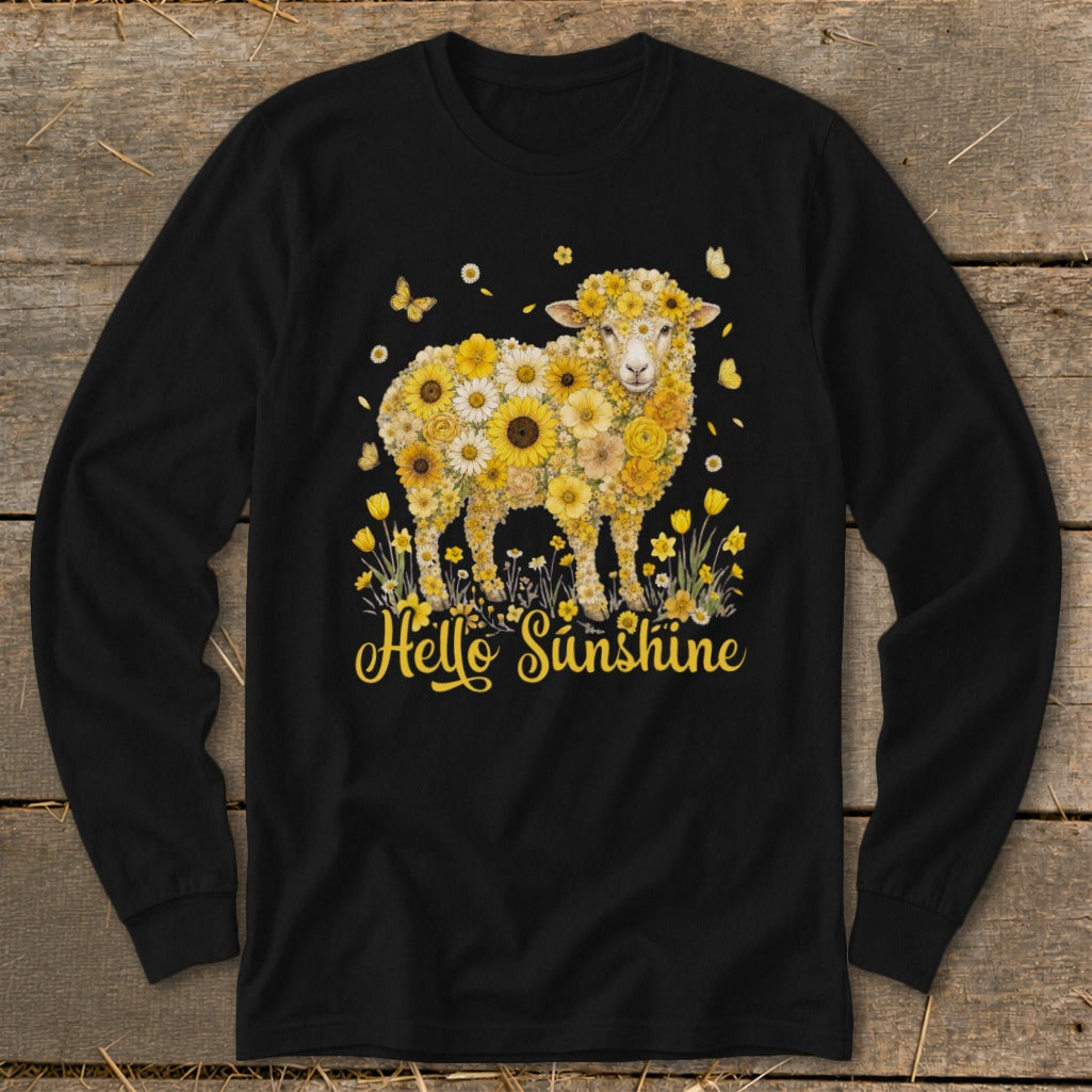 Hello Sunshine Sheep Long Sleeve Tee