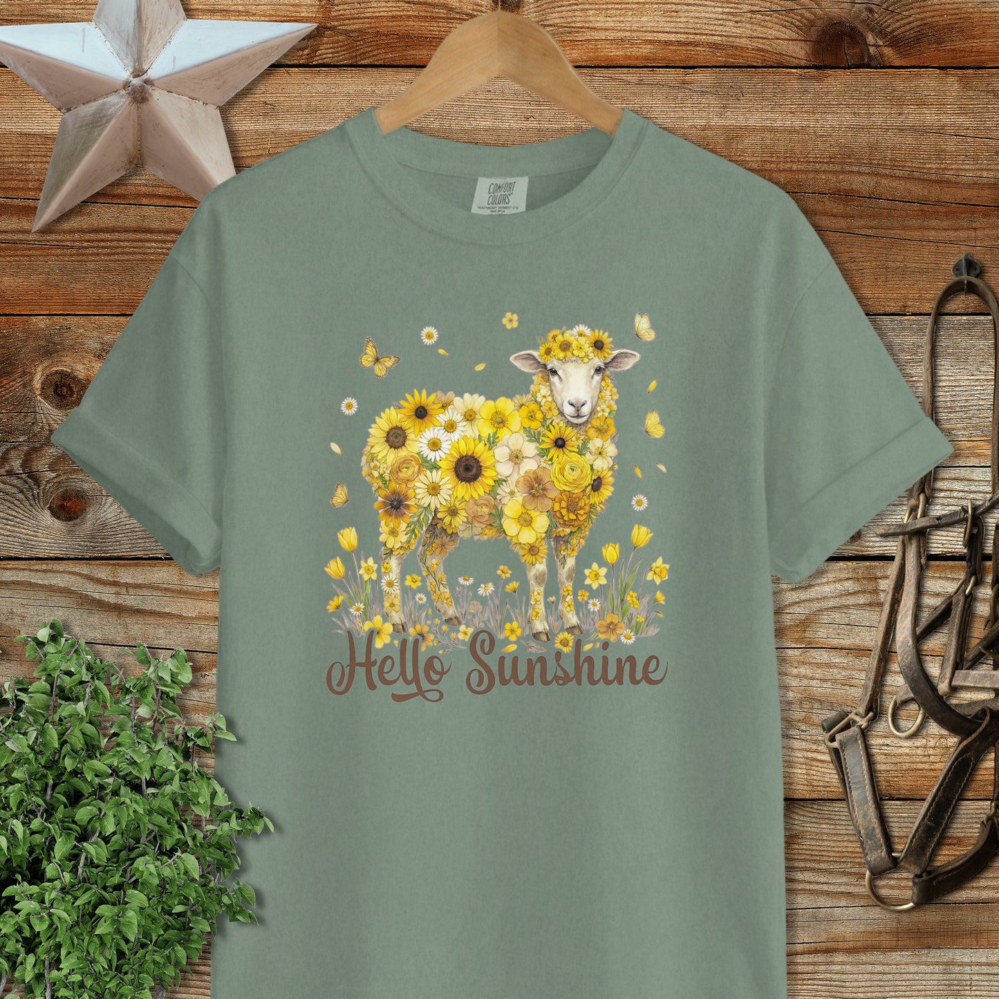 Hello Sunshine Sheep Signature Tee