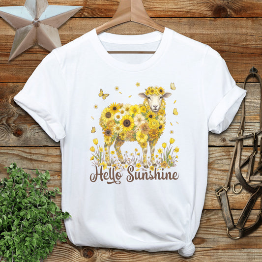 Hello Sunshine Sheep Softstyle Tee