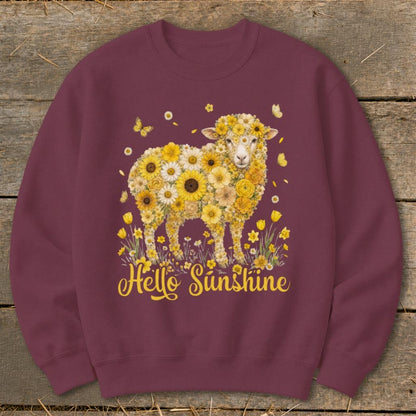 Hello Sunshine Sheep Sweatshirt