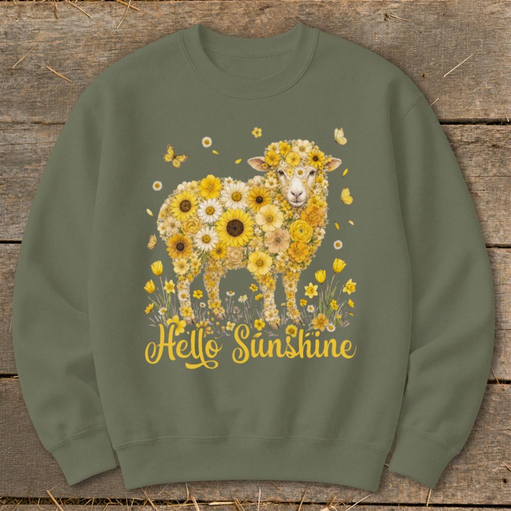 Hello Sunshine Sheep Sweatshirt
