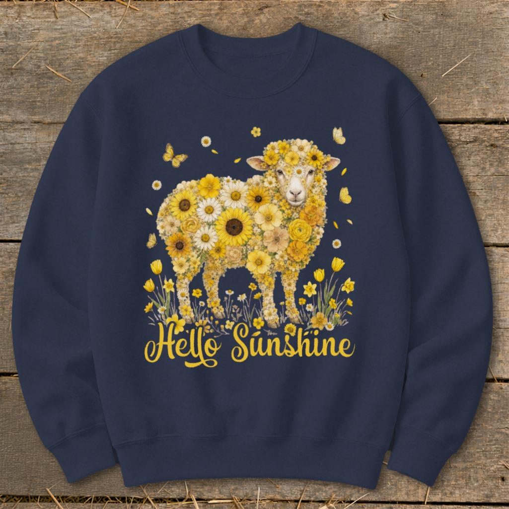 Hello Sunshine Sheep Sweatshirt