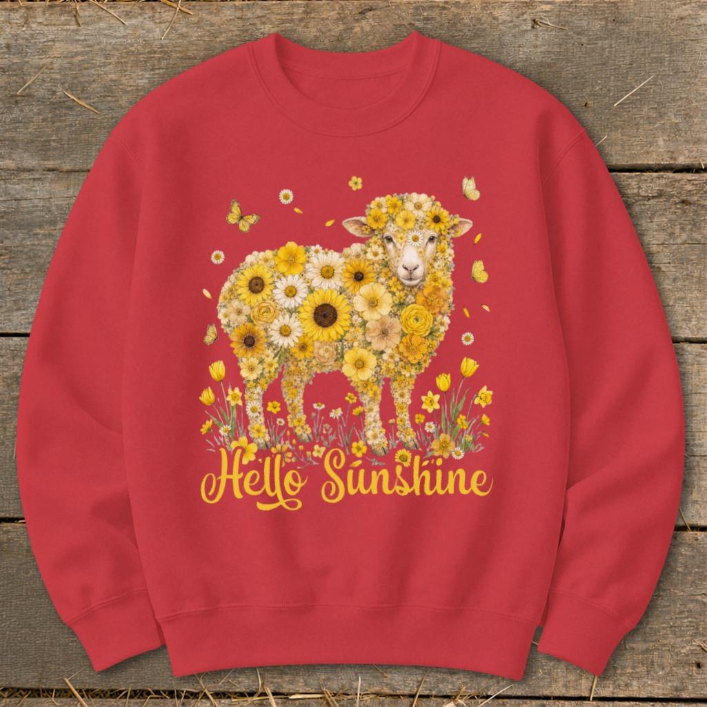 Hello Sunshine Sheep Sweatshirt