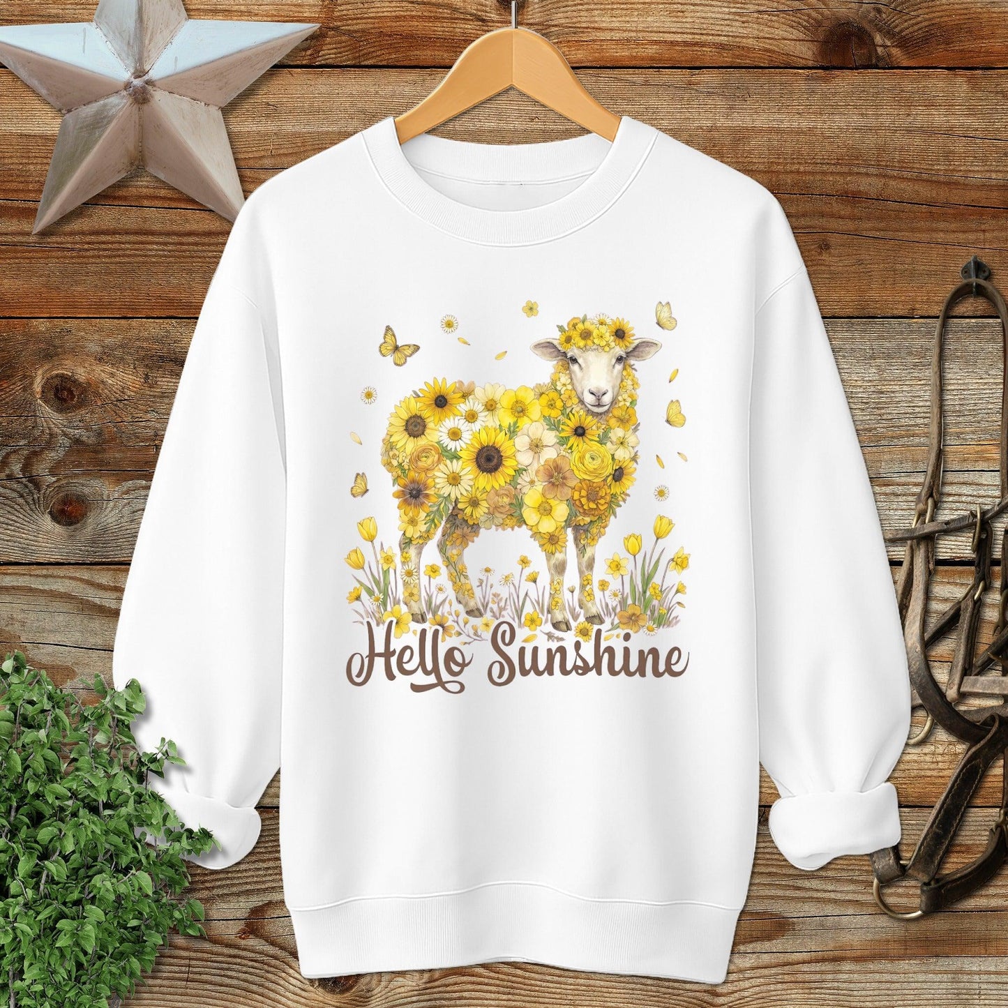 Hello Sunshine Sheep Sweatshirt