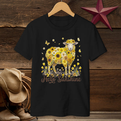 Hello Sunshine Sheep T-shirt (Youth)