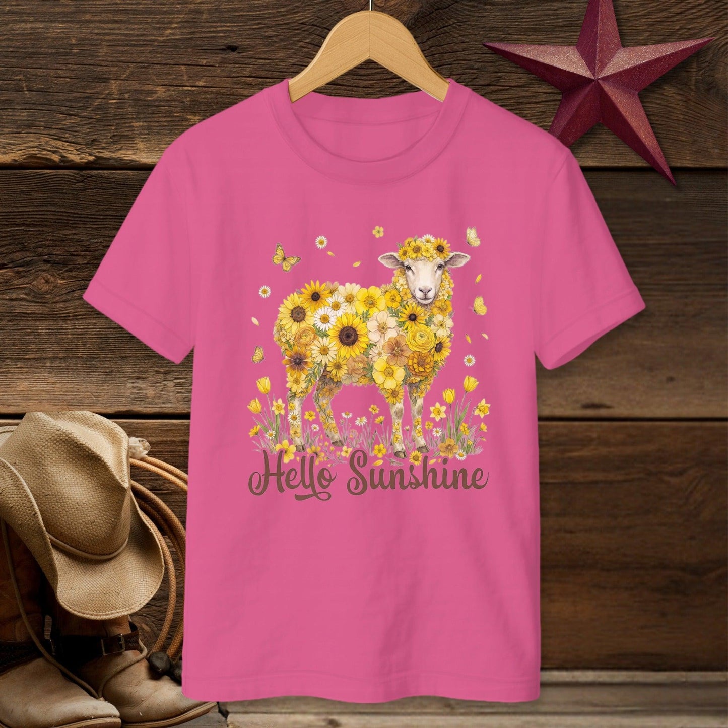 Hello Sunshine Sheep T-shirt (Youth)