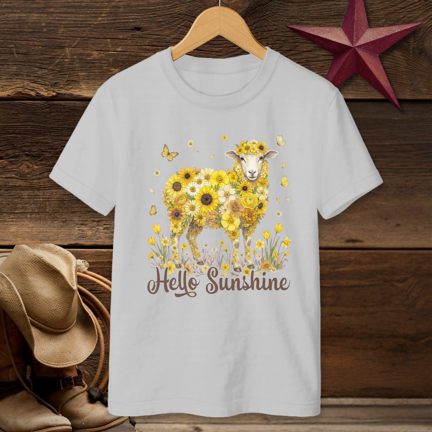 Hello Sunshine Sheep T-shirt (Youth)