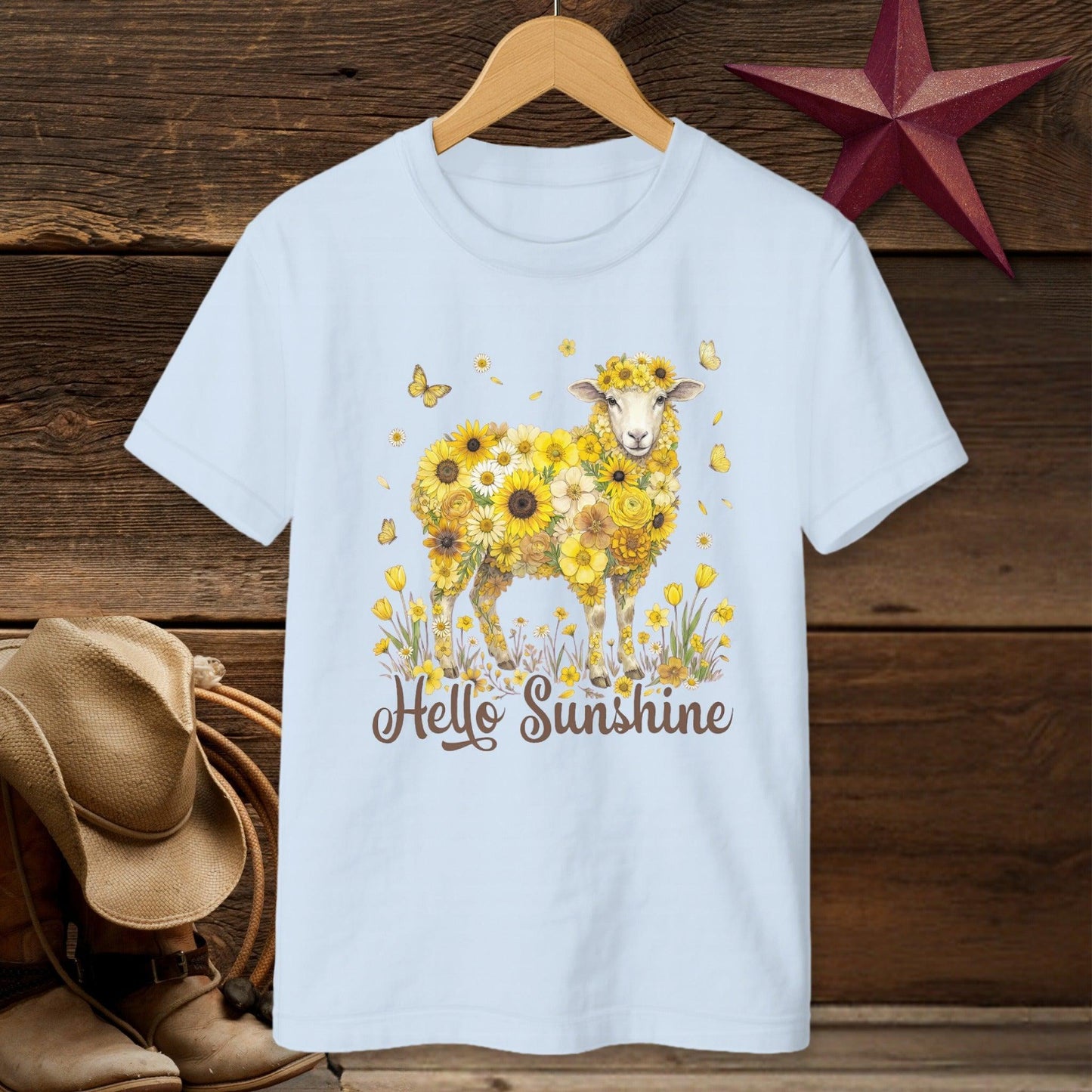 Hello Sunshine Sheep T-shirt (Youth)