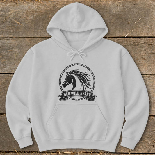 Her Wild Heart Hoodie - Sport Grey