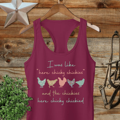 Here Chickie Racerback Tank