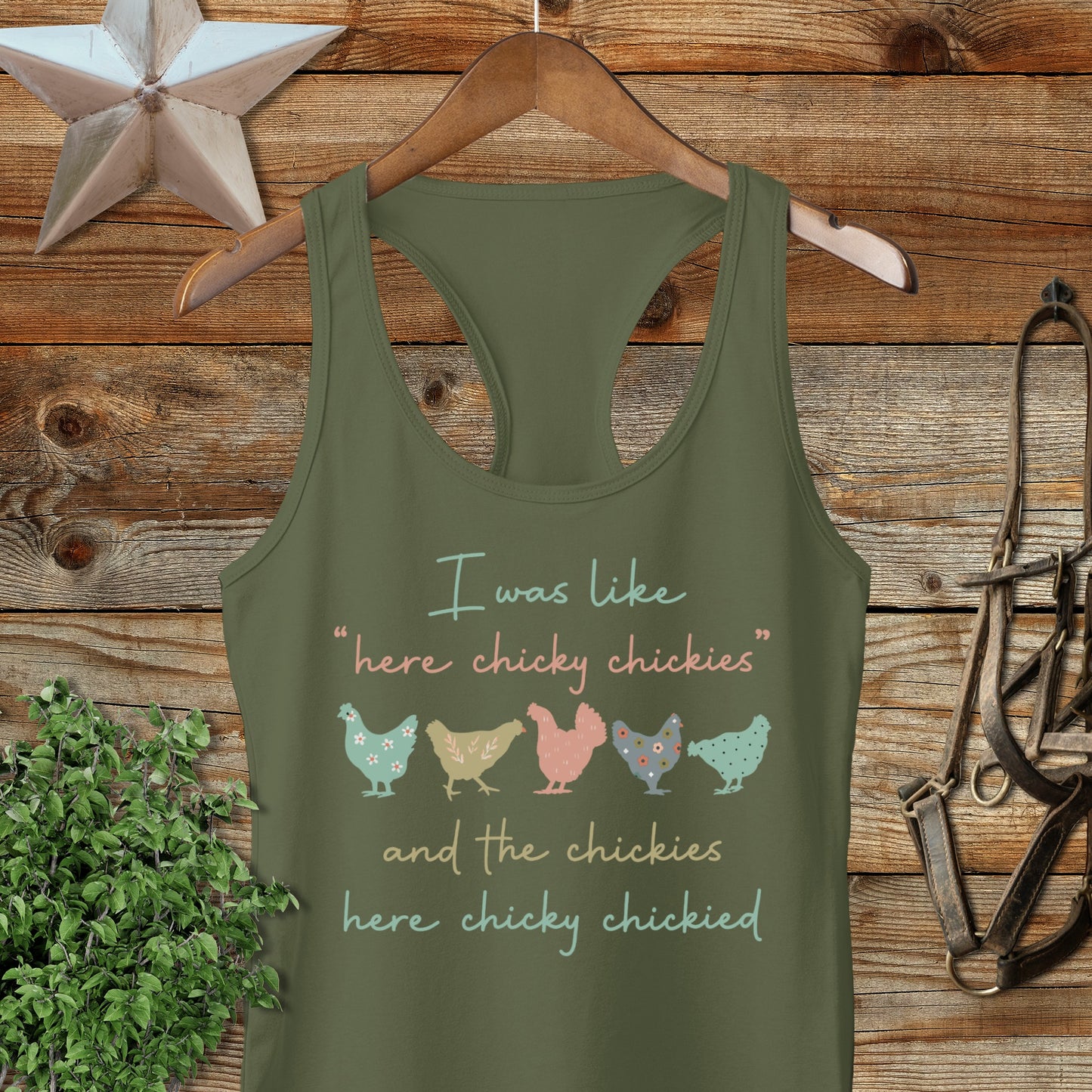 Here Chickie Racerback Tank