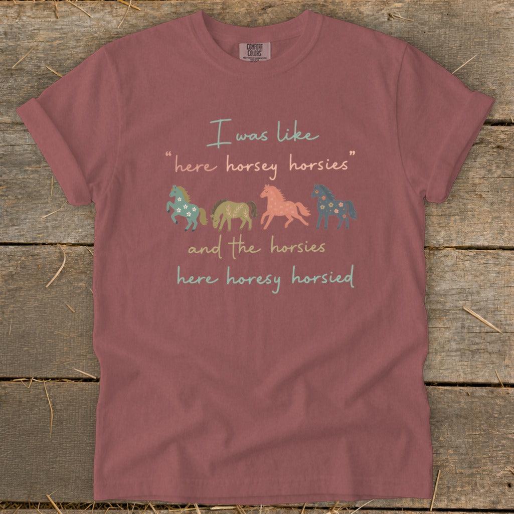 Here Horsey Signature Tee