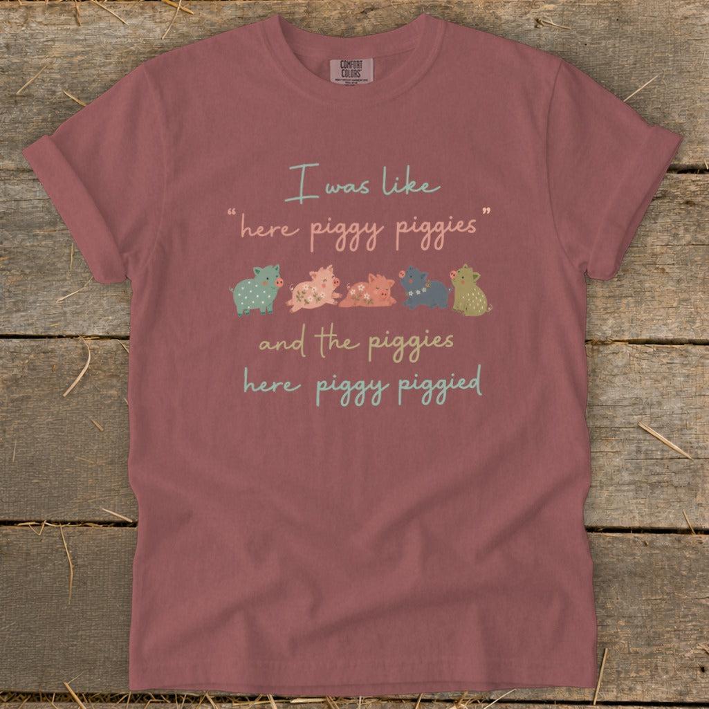Here Piggy Signature Tee