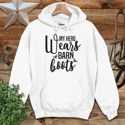 Hero Wears Barn Boots Hoodie