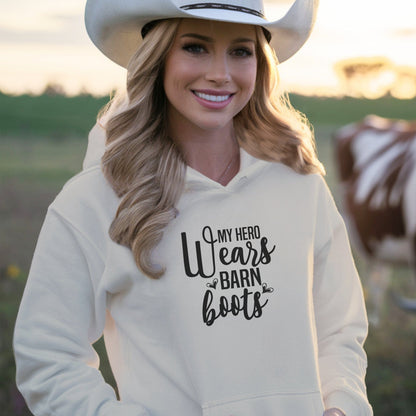 Hero Wears Barn Boots Hoodie