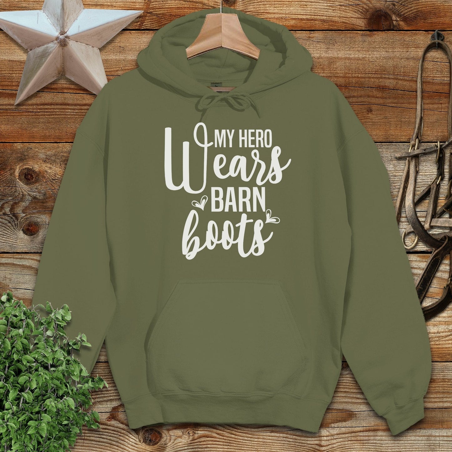Hero Wears Barn Boots Hoodie