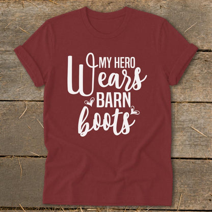 Hero Wears Barn Boots Softstyle Tee - Cardinal