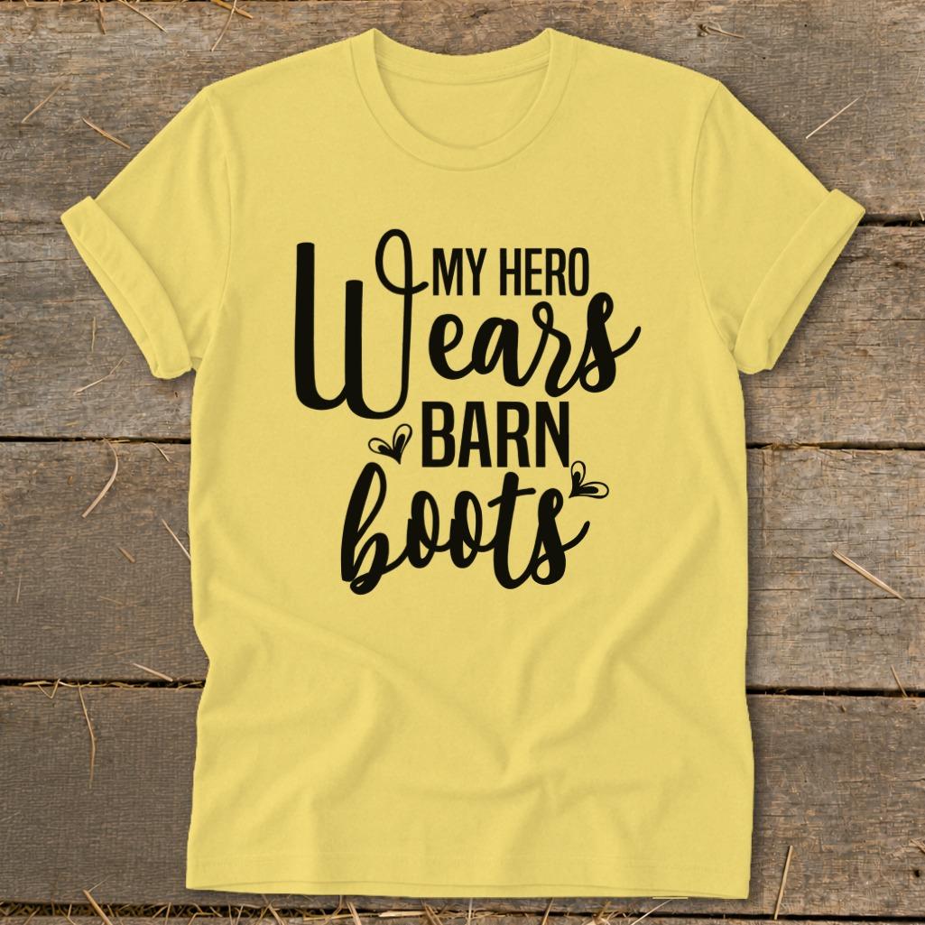 Hero Wears Barn Boots Softstyle Tee - Maize Yellow