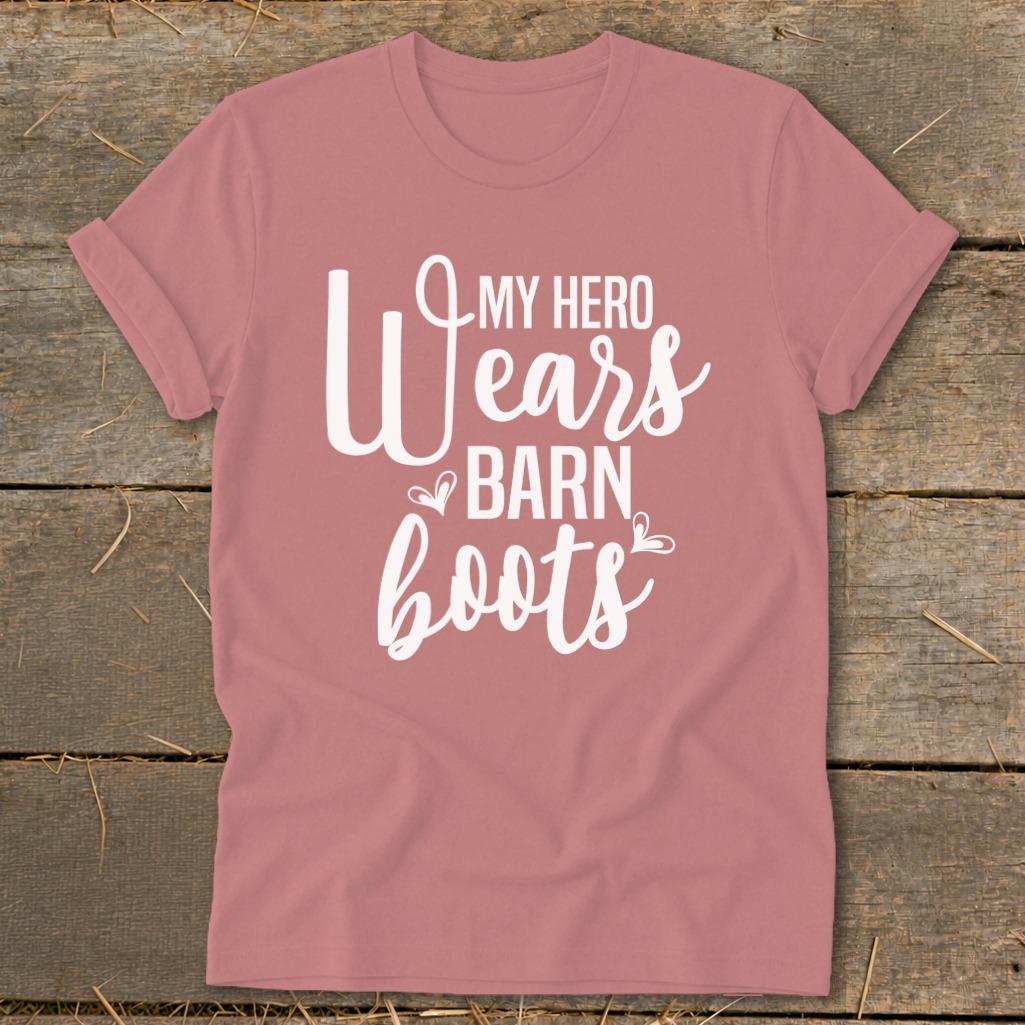 Hero Wears Barn Boots Softstyle Tee - Mauve