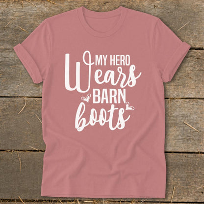 Hero Wears Barn Boots Softstyle Tee - Mauve