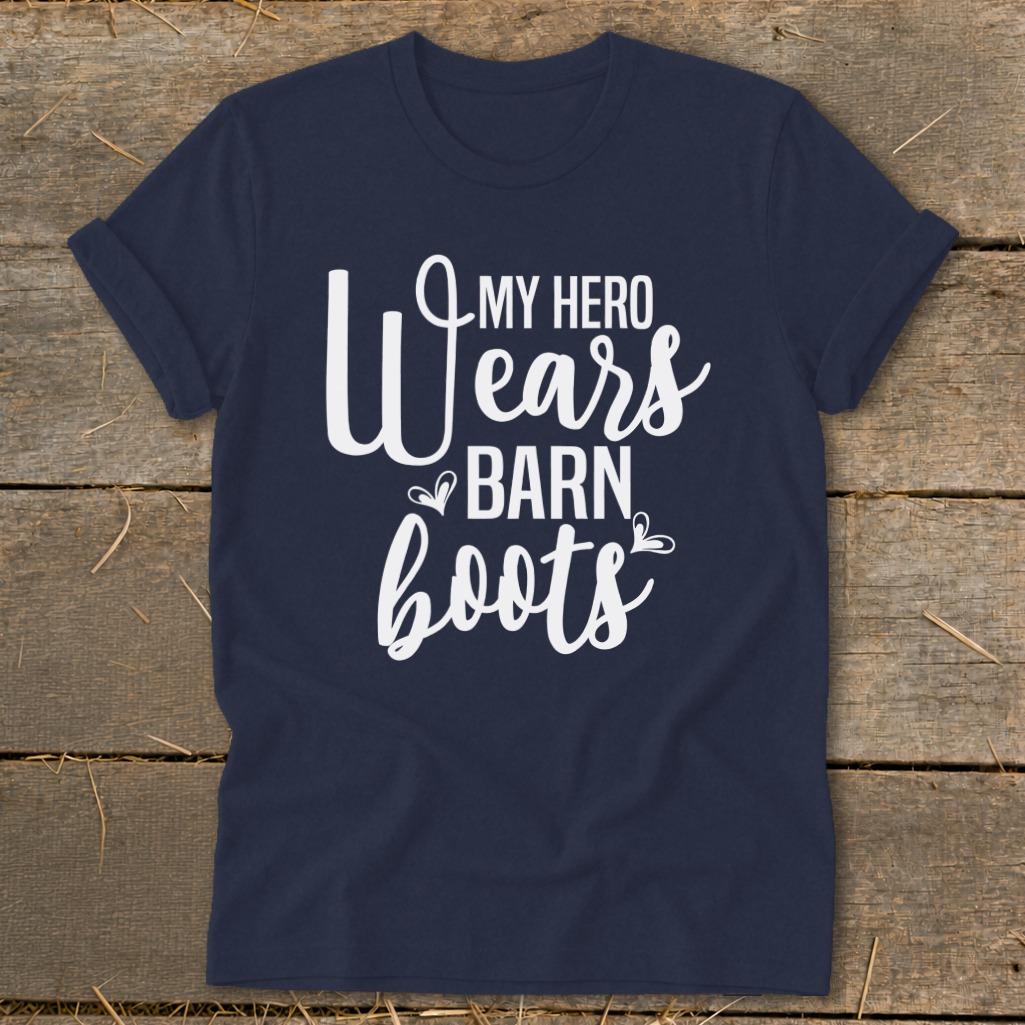 Hero Wears Barn Boots Softstyle Tee - Navy