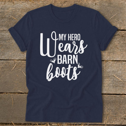 Hero Wears Barn Boots Softstyle Tee - Navy