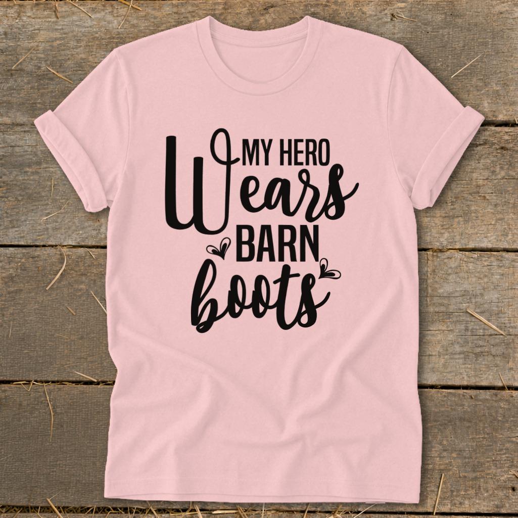 Hero Wears Barn Boots Softstyle Tee - Pink