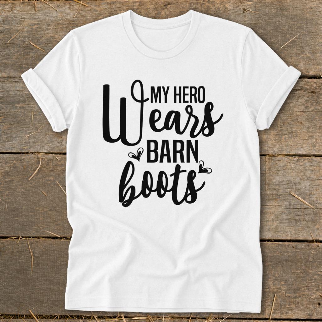Hero Wears Barn Boots Softstyle Tee - White