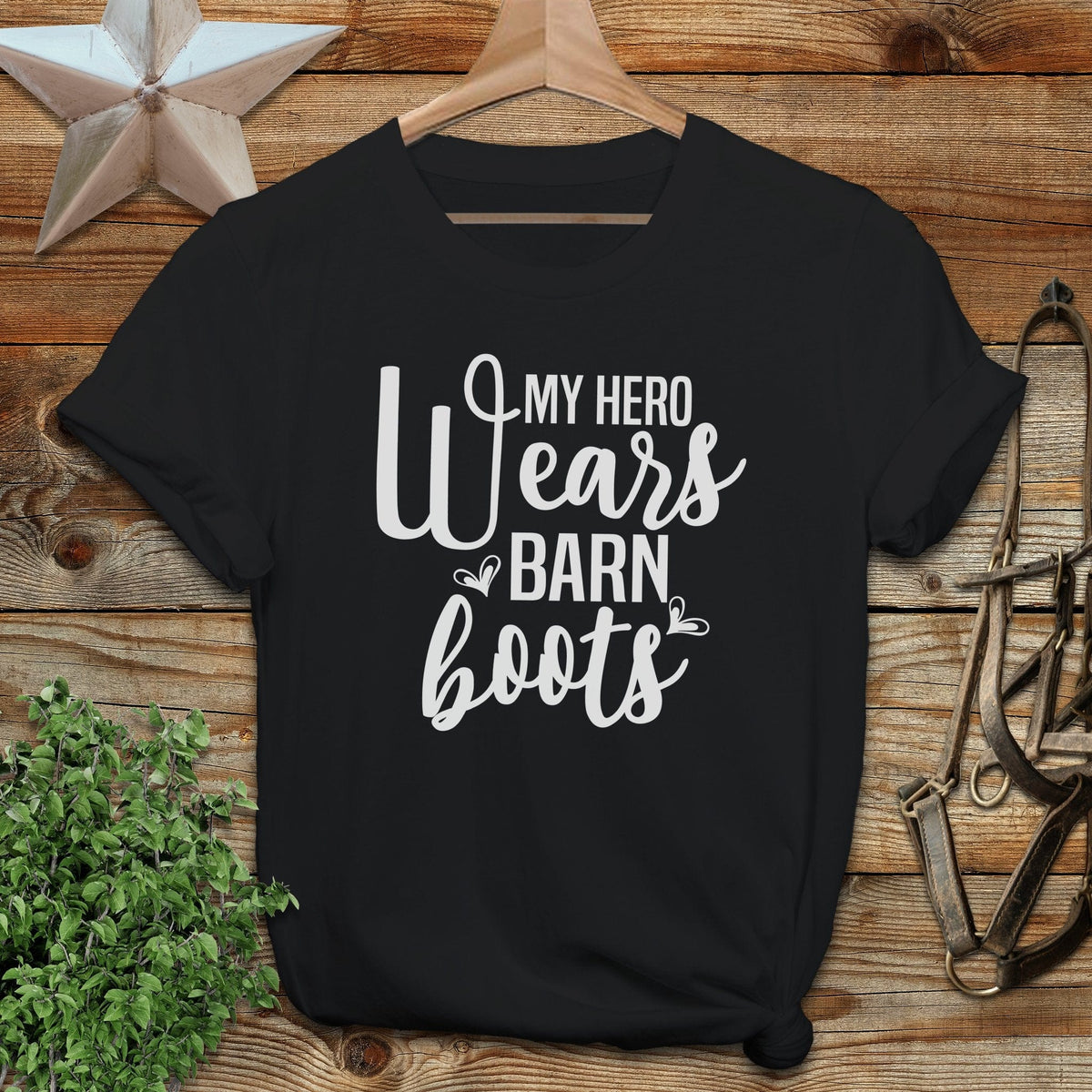 Hero Wears Barn Boots T-Shirt