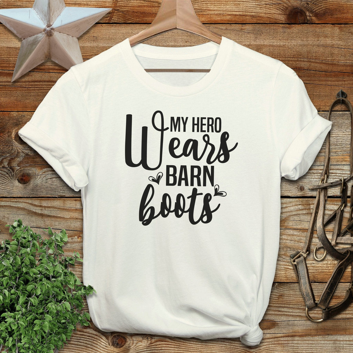 Hero Wears Barn Boots T-Shirt