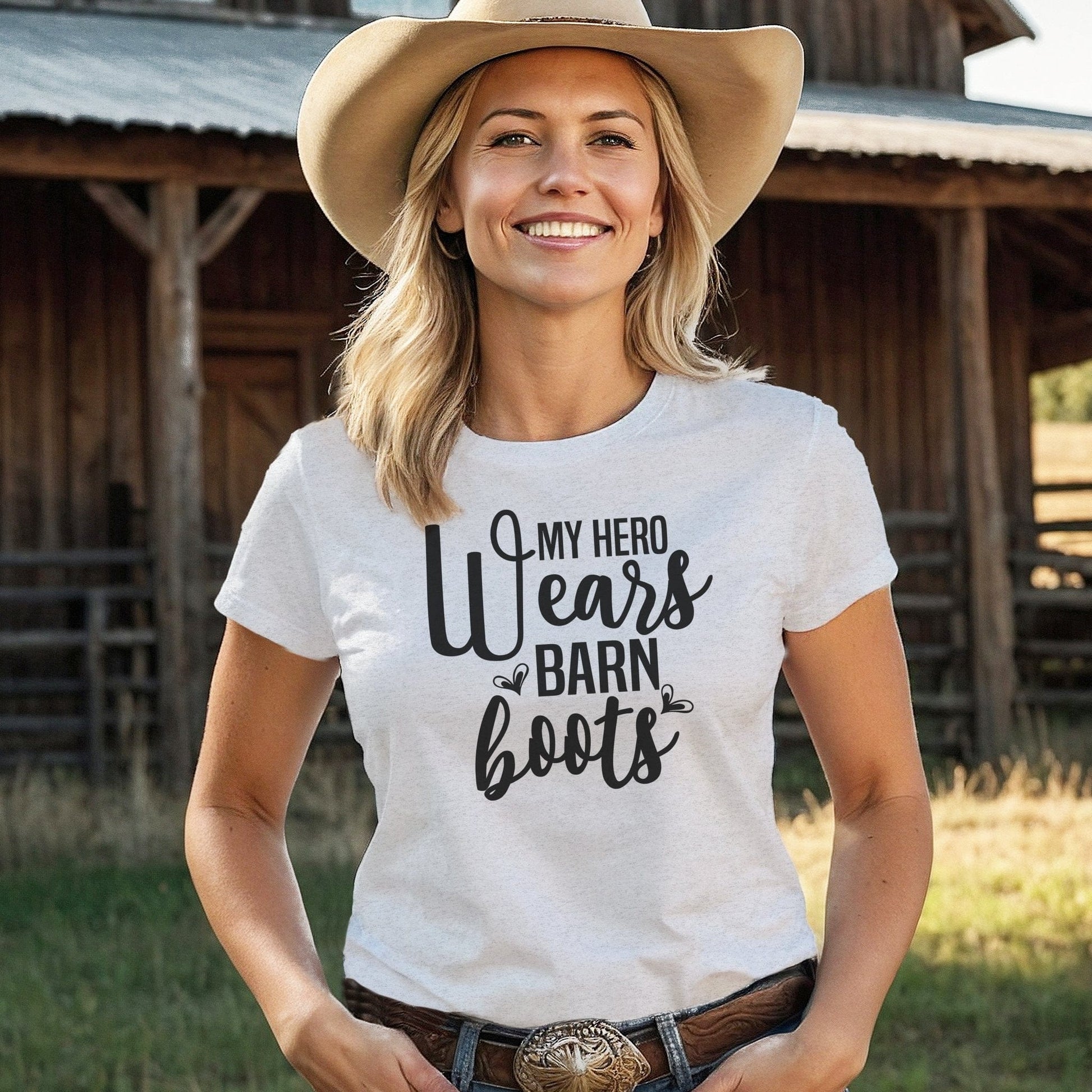 Hero Wears Barn Boots T-shirt