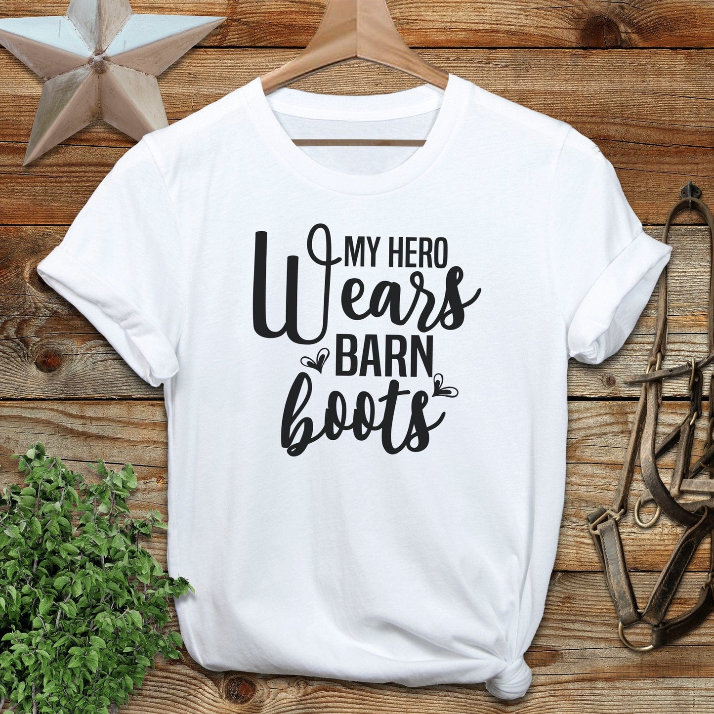 Hero Wears Barn Boots T-shirt