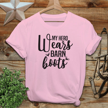 Hero Wears Barn Boots T-shirt