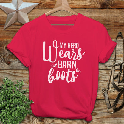 Hero Wears Barn Boots T-shirt