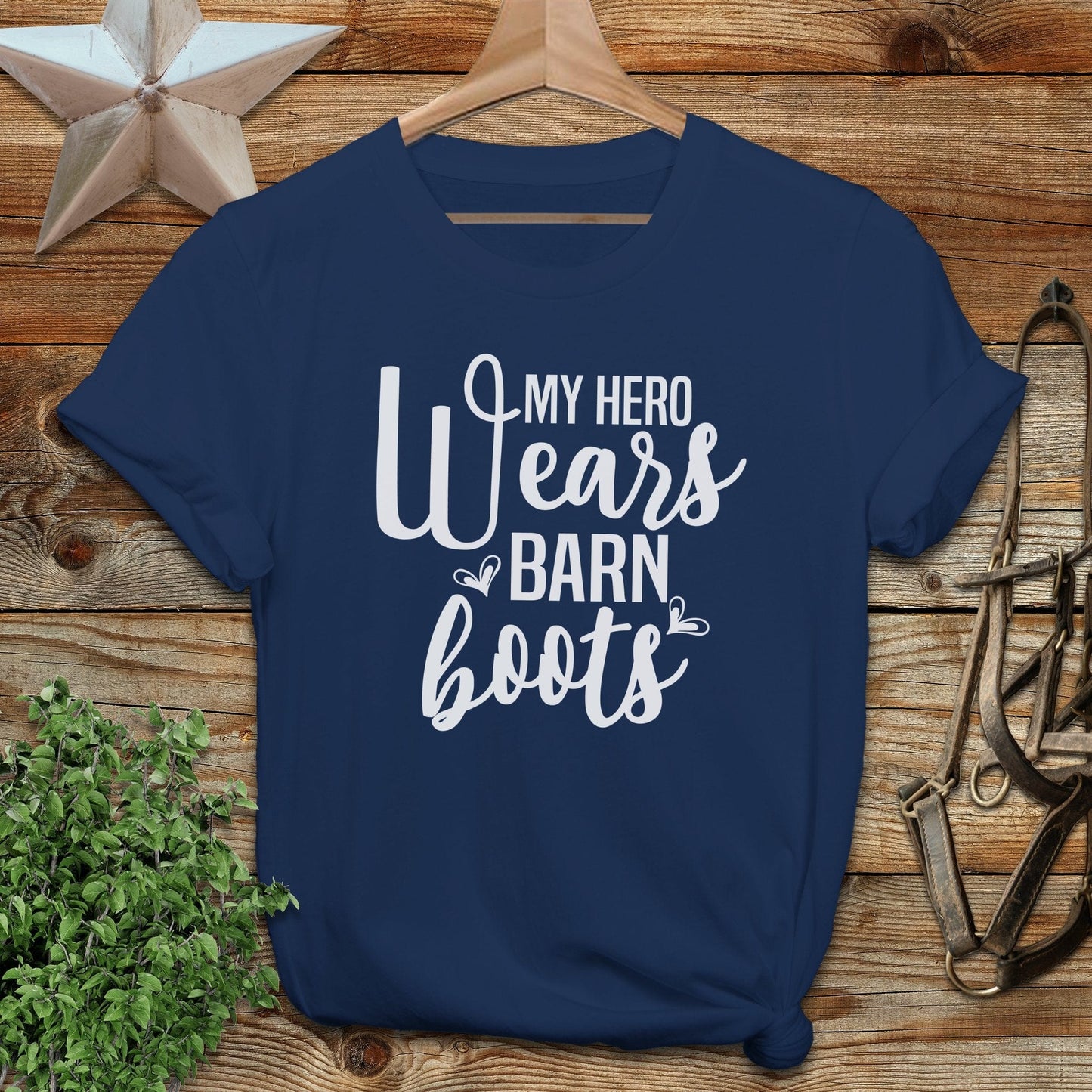 Hero Wears Barn Boots T-shirt