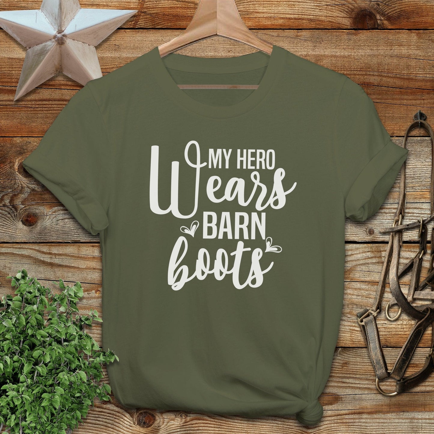 Hero Wears Barn Boots T-shirt