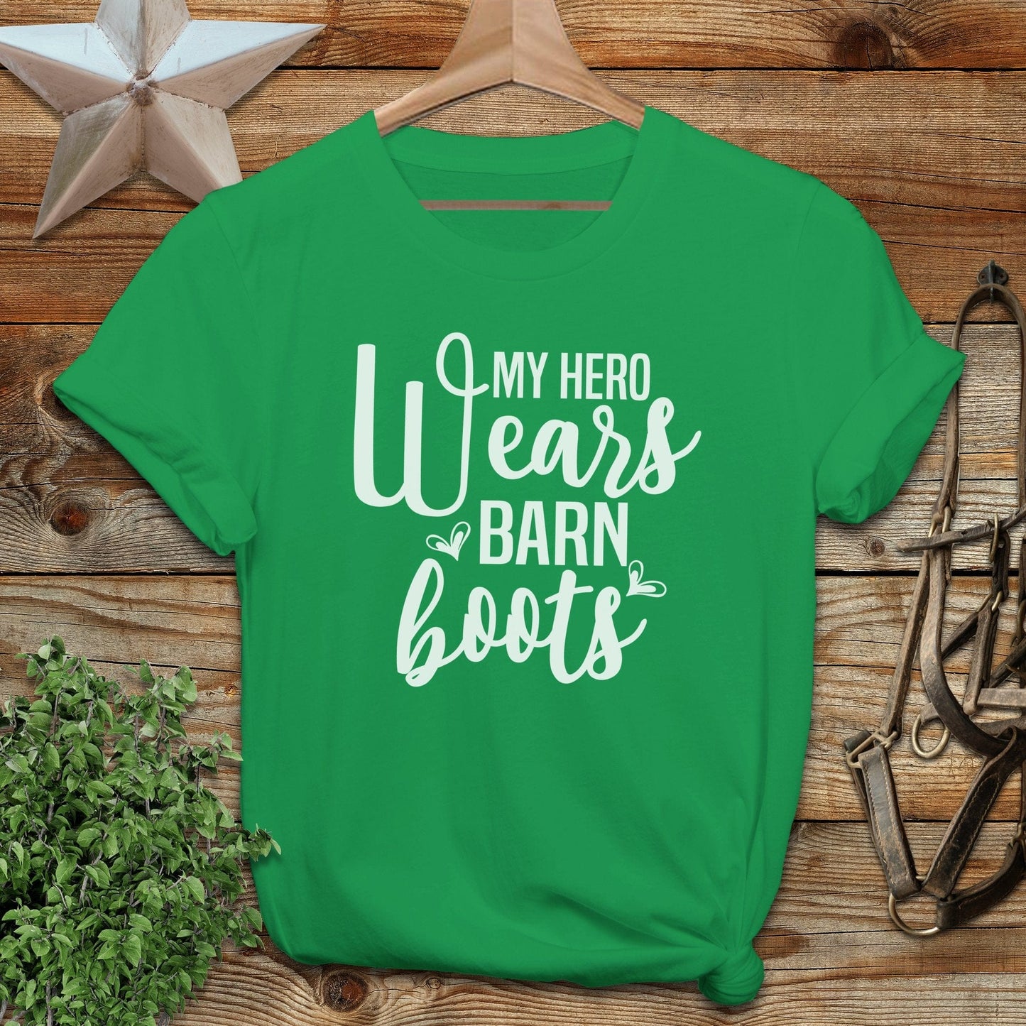 Hero Wears Barn Boots T-shirt