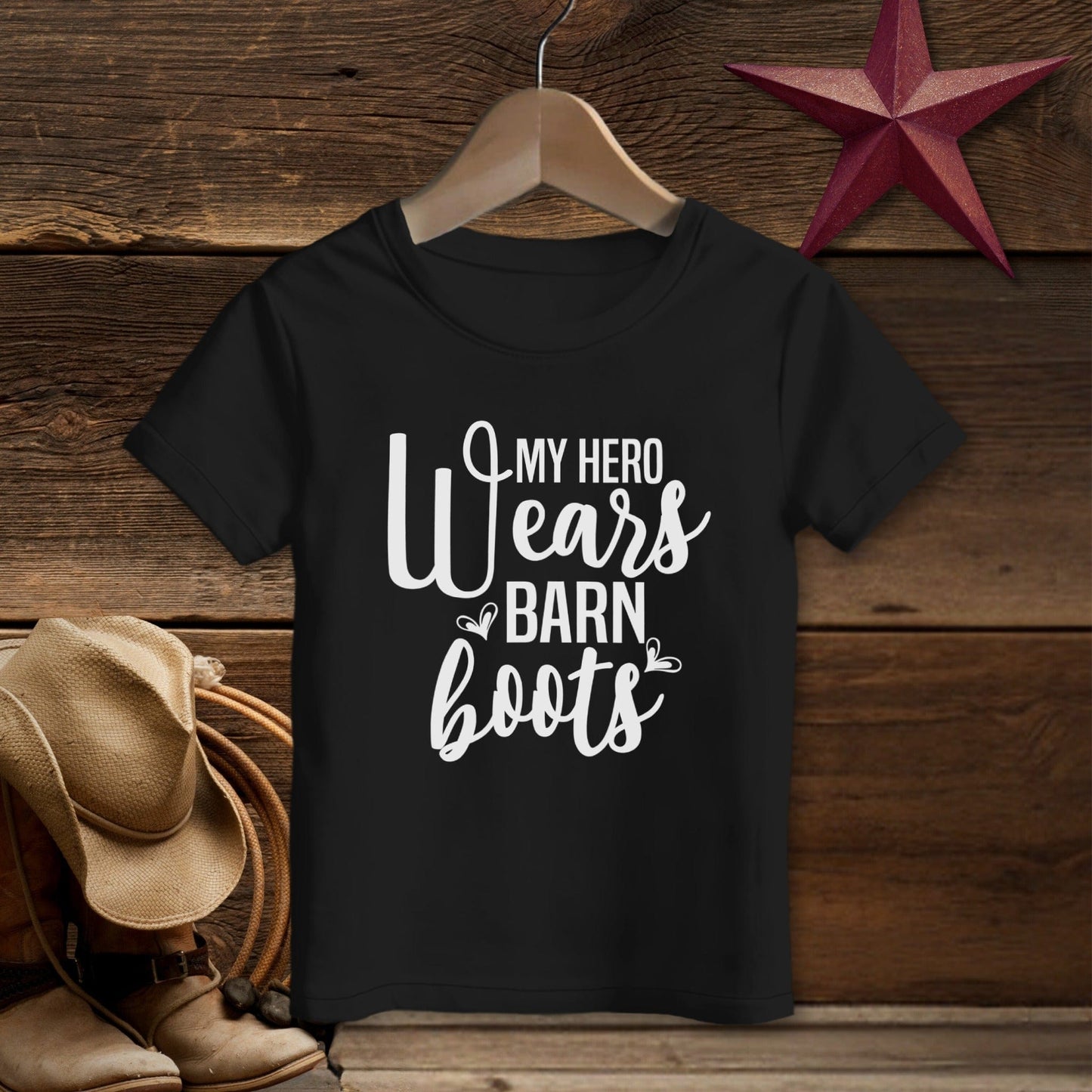 Hero Wears Barn Boots T-shirt (Toddler)