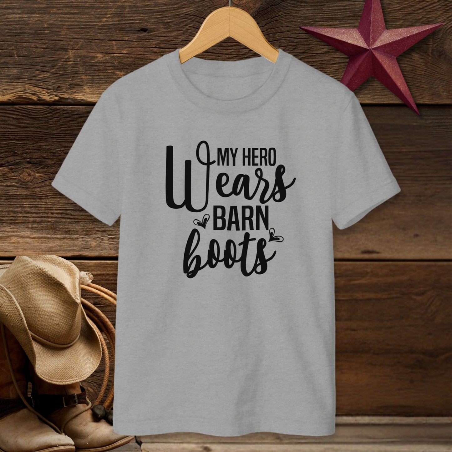 Hero Wears Barn Boots T-shirt (Youth)