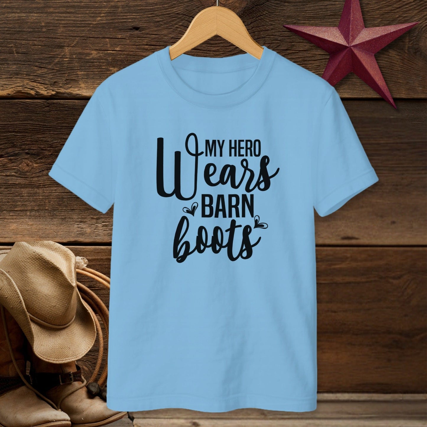 Hero Wears Barn Boots T-shirt (Youth)