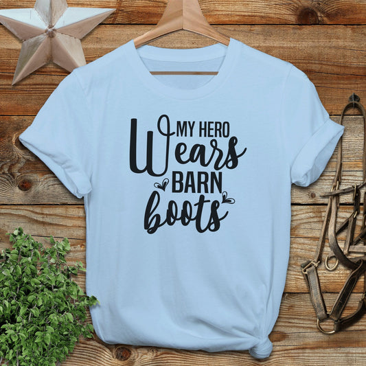 Hero Wears Barn Boots T-shirt