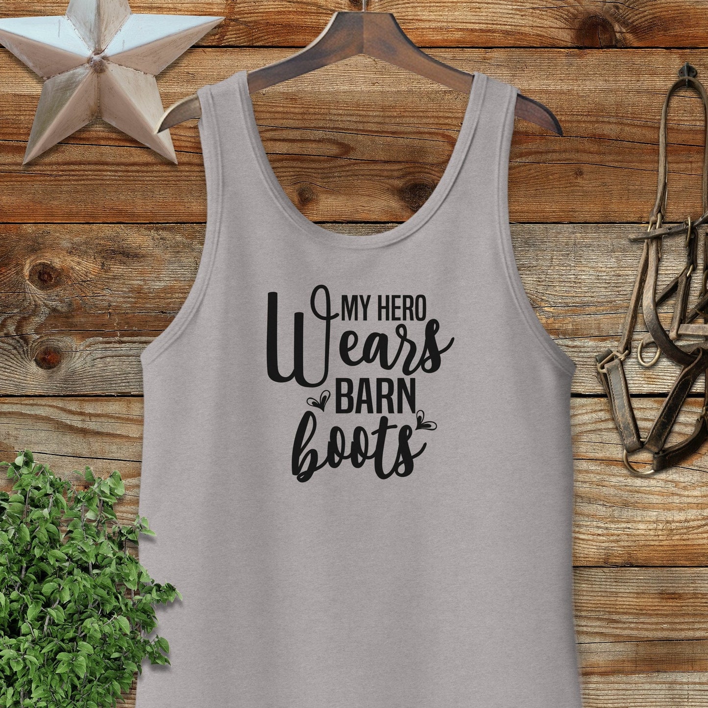 Hero Wears Barn Boots Tank Top