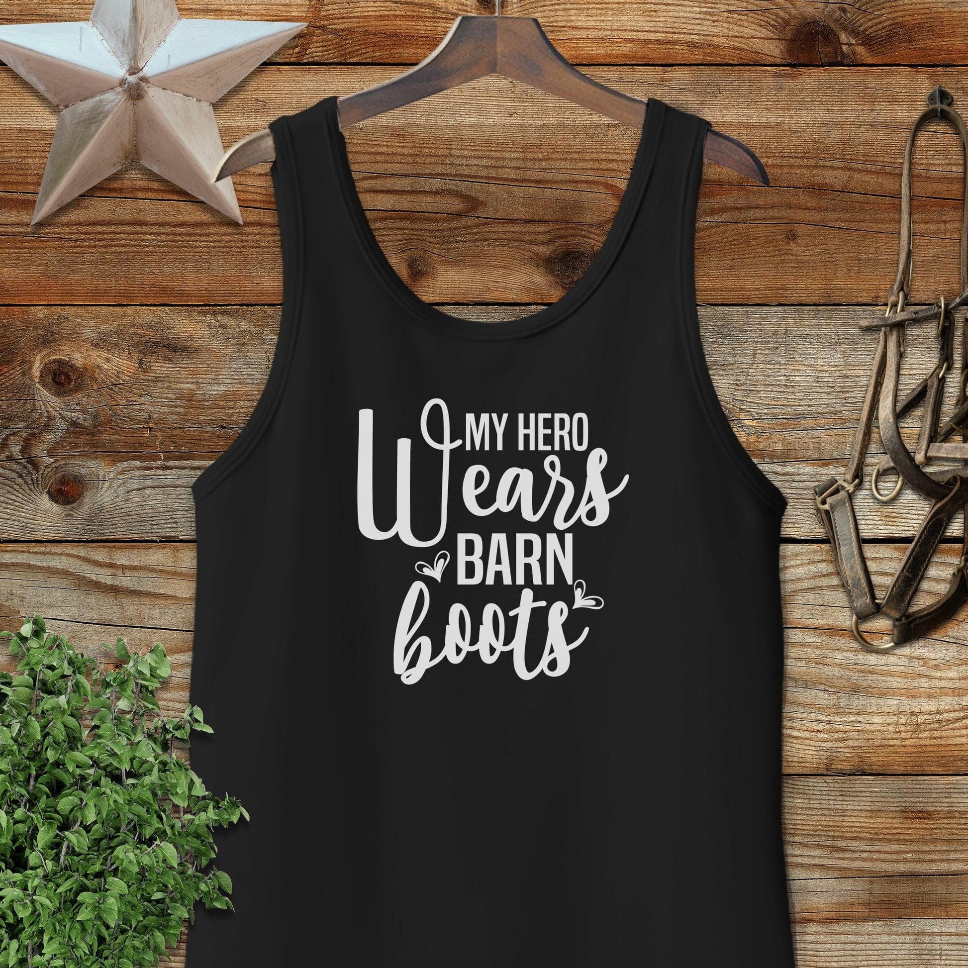 Hero Wears Barn Boots Tank Top