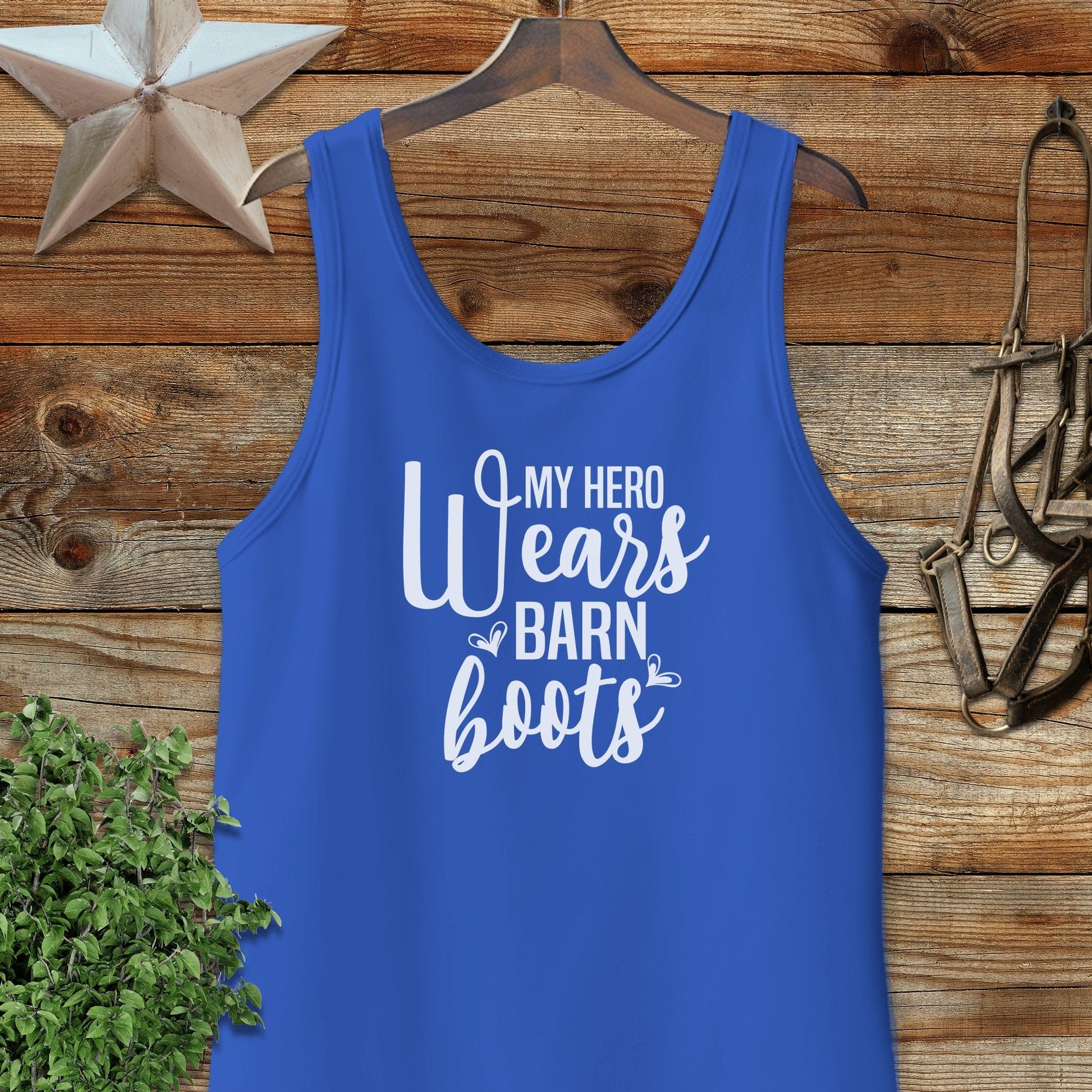 Hero Wears Barn Boots Tank Top