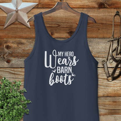 Hero Wears Barn Boots Tank Top