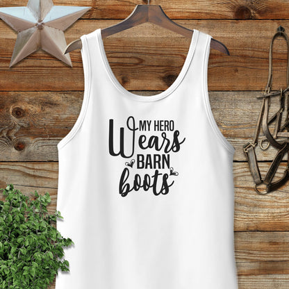 Hero Wears Barn Boots Tank Top